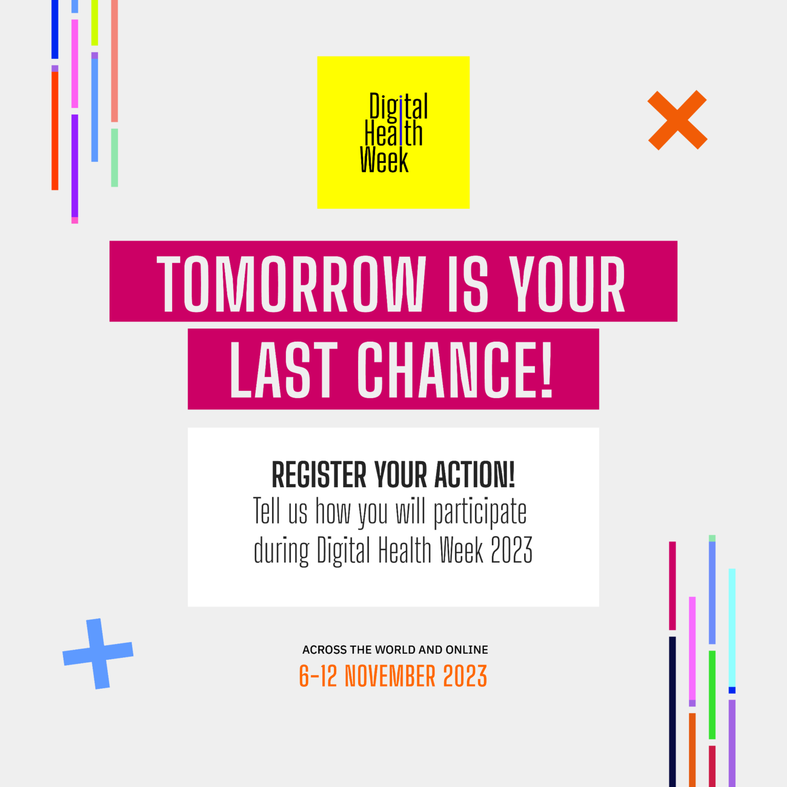 Digital Health Week 2023 Last day to register Digital Health Week 2023